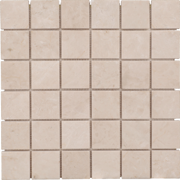 CREMA ELLA MOSAIC 2" x 2" HONED