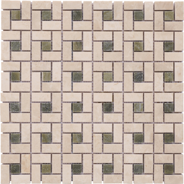 CREMA ELLA PINWHEEL MOSAIC