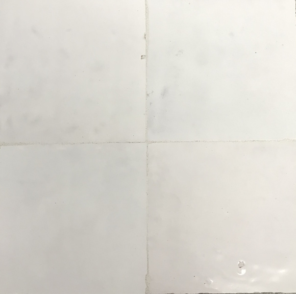 Zellige Perla Polished White Ceramic Tile